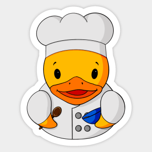 Chef Rubber Duck Sticker